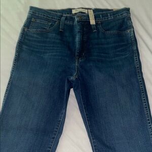 Madewell Women's High Rise Skinny Jeans in Deep Blue